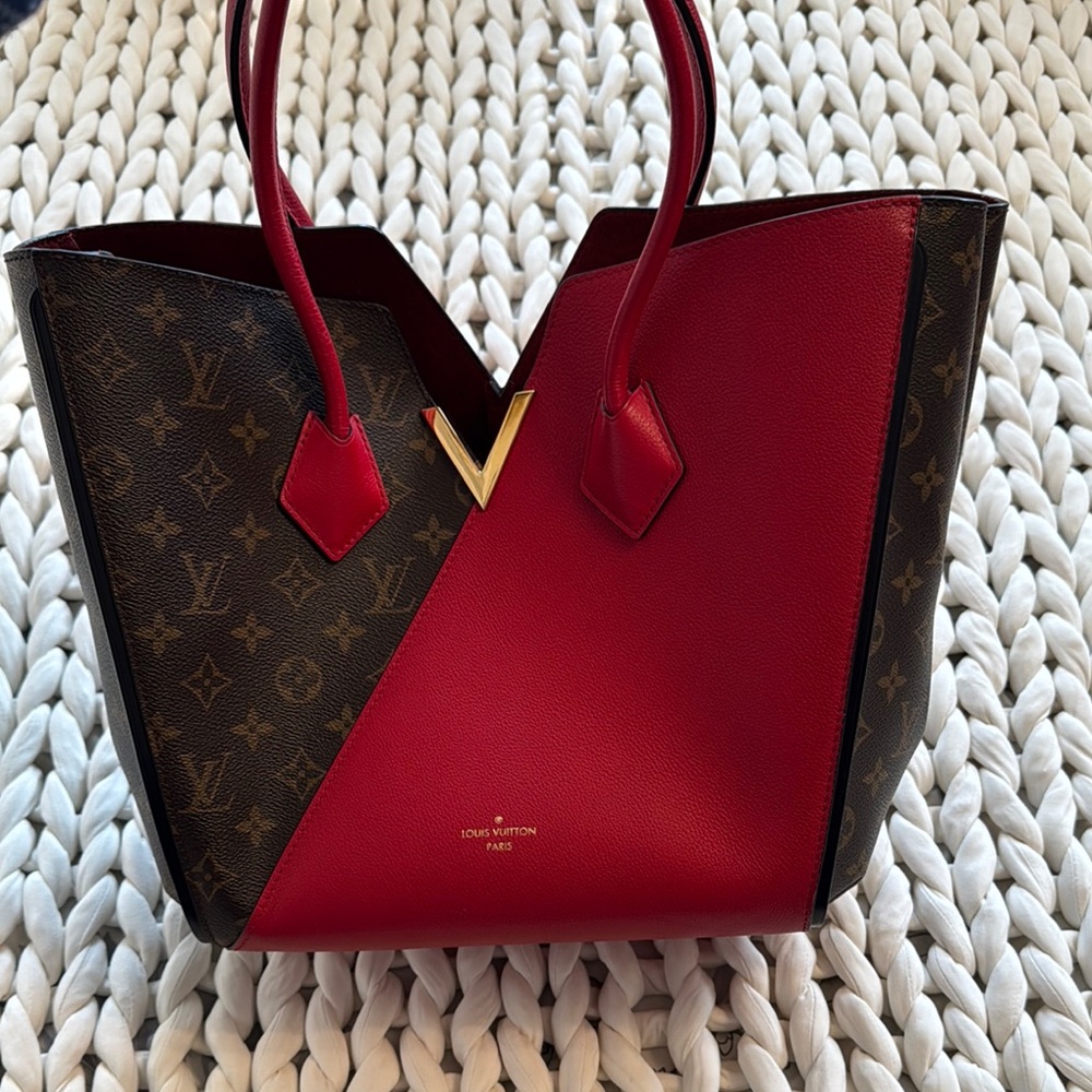 Louis Vuitton Kirogami Red and Brown Tote MM